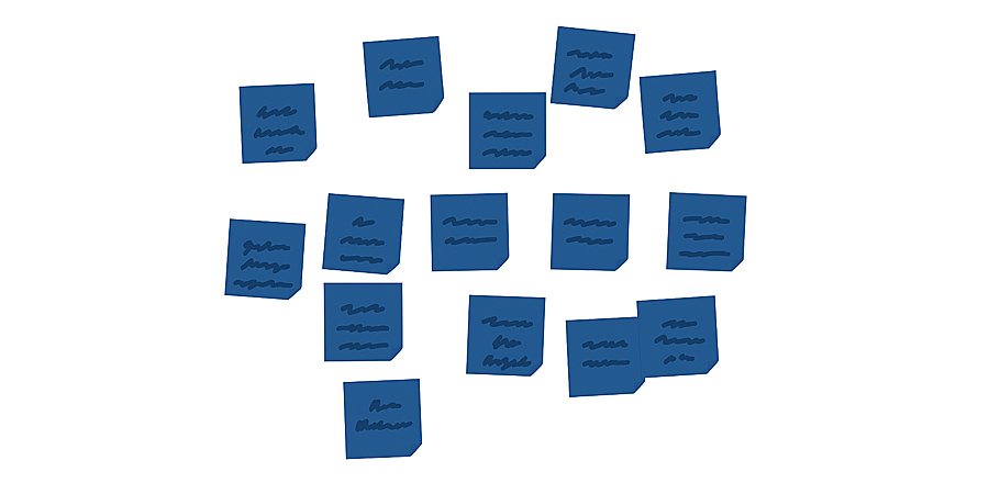 Grafik: Beispiel Affinitätsdiagramm