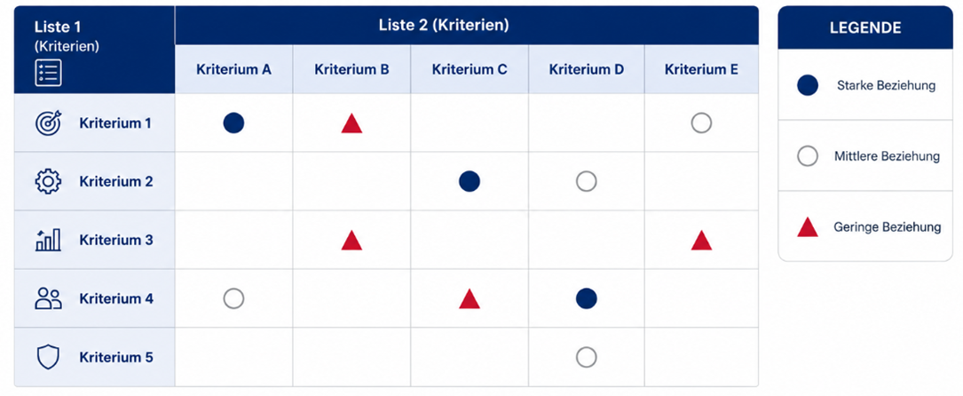 Grafik: Beispiel Matrixdiagramm